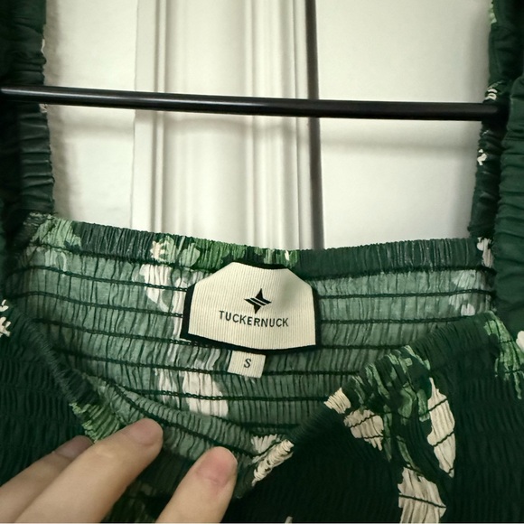 Tuckernuck Viridian Stamped Bouquets Gabrielle Dress - Picture 2 of 4